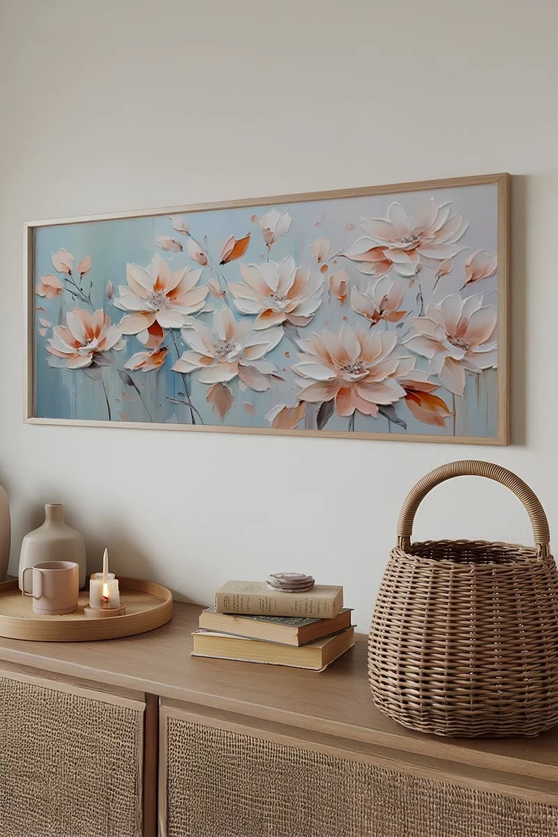 Pikturë dekorative me kornizë, Wallity, Artsmdfyty13-3370, shumëngjyrëshe, 33x70cm