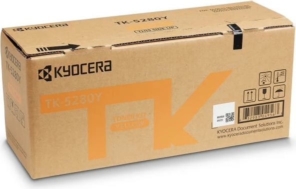 Toner Kyocera TK-5280Y (1T02TWANL0), rendiment 9,750–23,700 faqe, origjinal, e verdhë