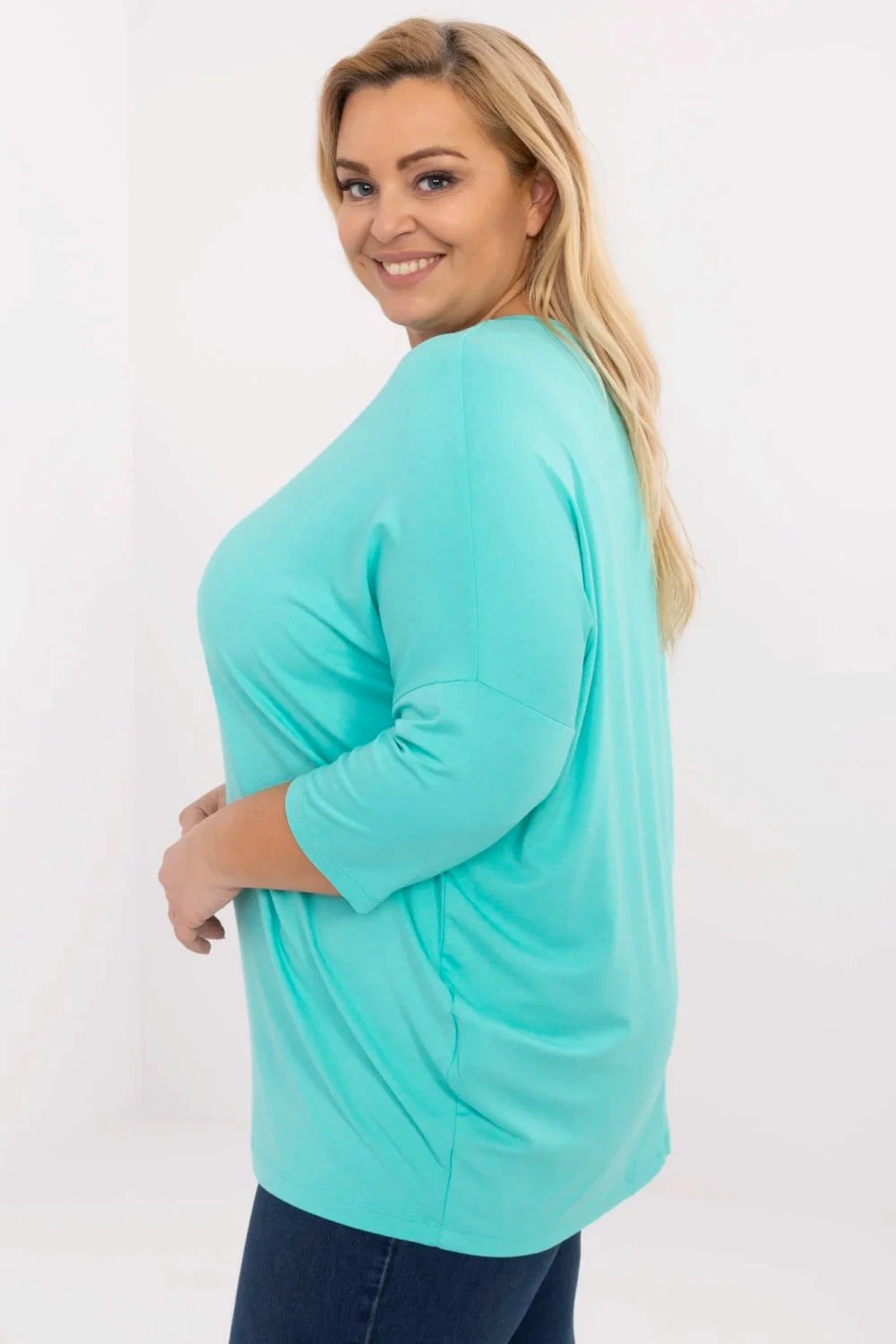 Bluzë plus size Relevance 212681 femra, e gjelbër