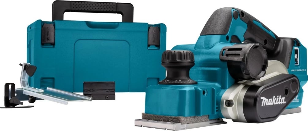 Hobel me bateri Makita DKP181ZJ, 18V, Li-Ion, zi/turkuaz