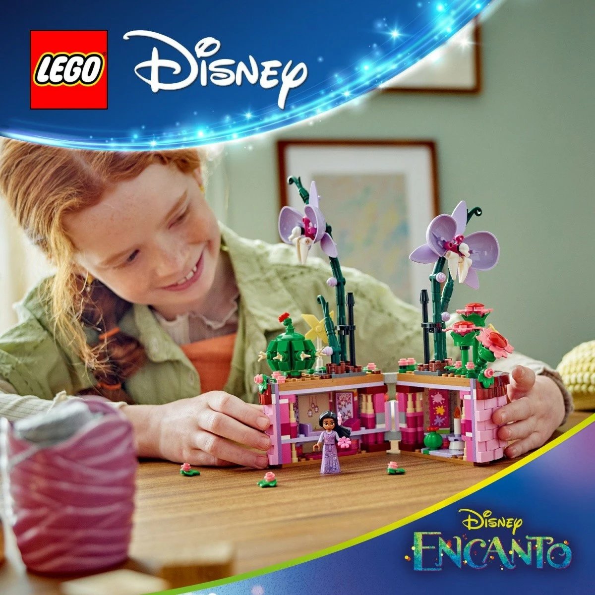Set LEGO Disney Encanto Isabeli Flowerpot 43237, 641 pjesë, për fëmijë, Plastikë