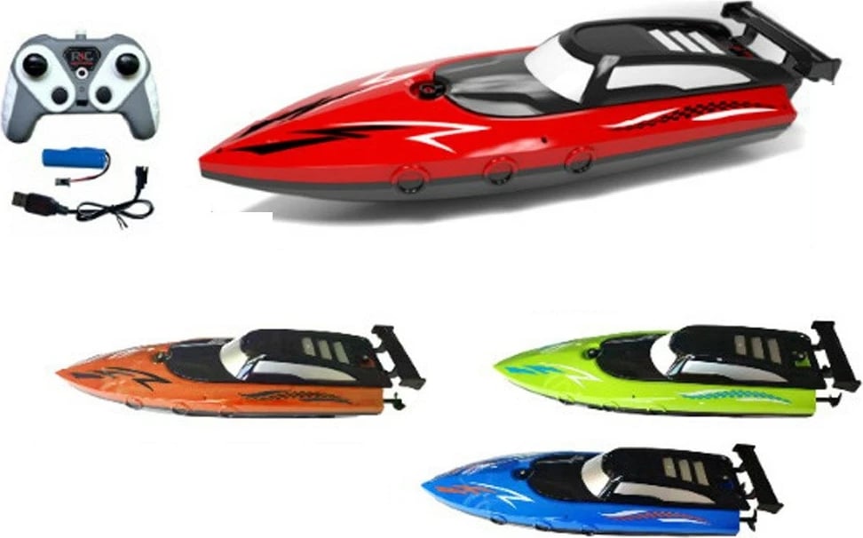 Varkë me telekomandë Madej RC Motorboat 4, me karikues USB, ngjyra të përziera