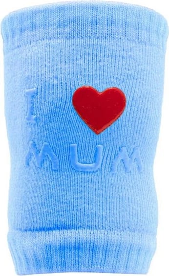 Mbrojtëse gjuri bebe, New Baby, I Love Mum and Dad, ABS antirrëshqitëse, masë universale, 1 palë, blu