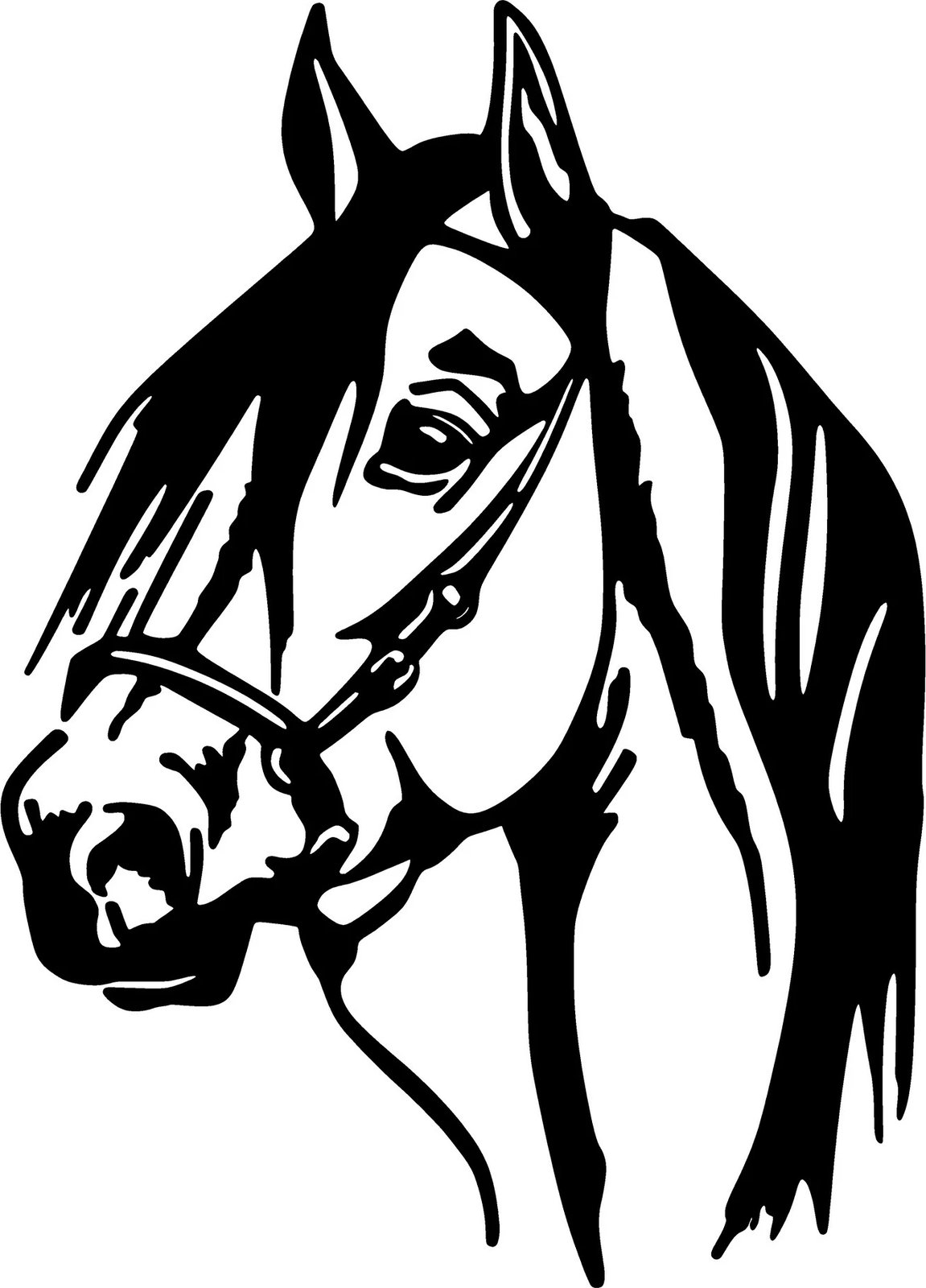 Aksesor dekorativ metalik për mur, kokë kali, Wallity