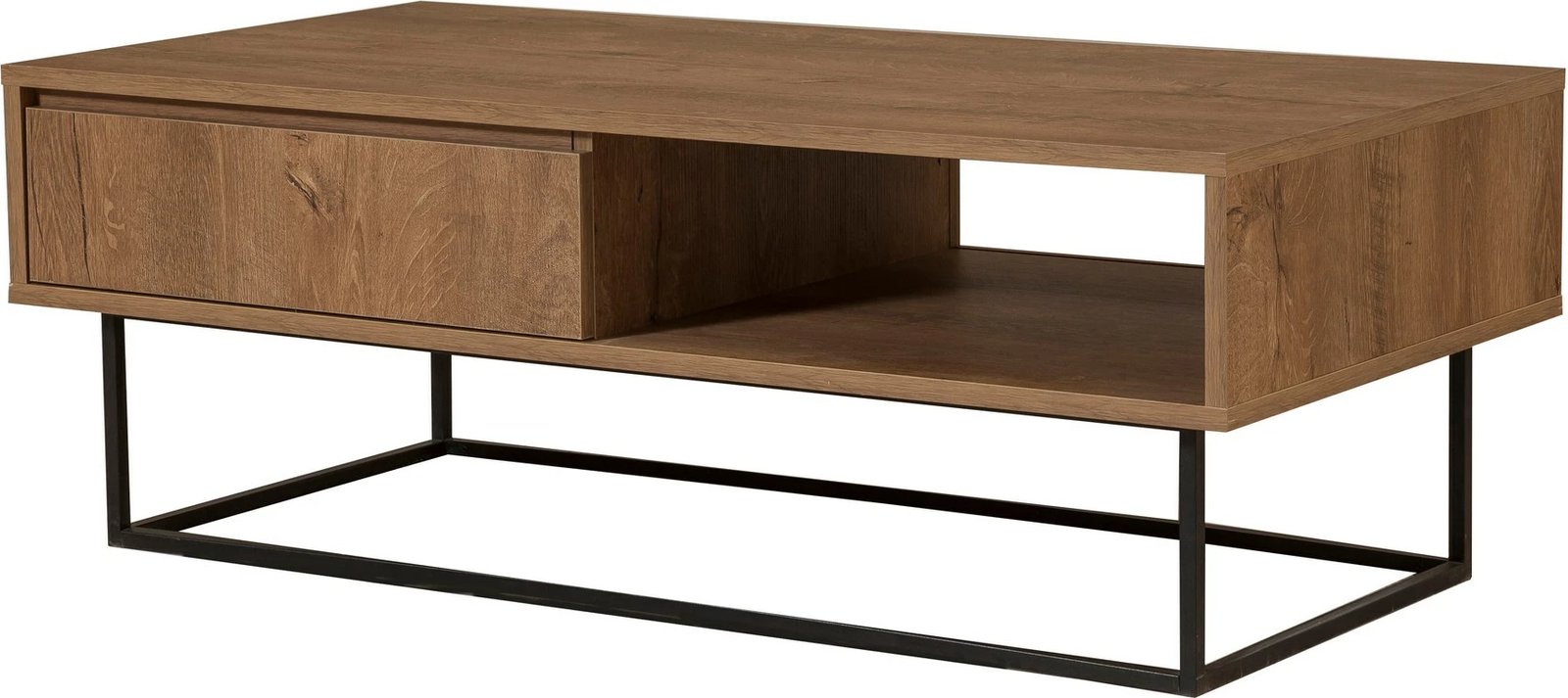 Set mobiljesh për dhomë dite Skye Decor, Laxus Takım 16, ngjyrë arrë dhe e zezë