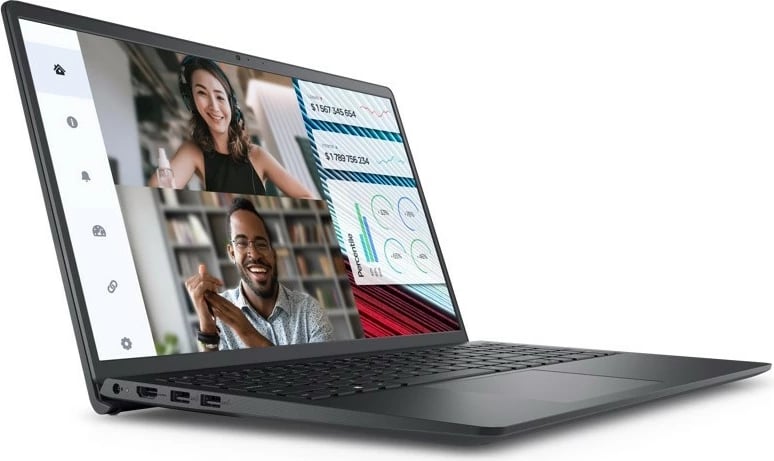 Laptop DELL Vostro 3520 15.6" FHD (Intel Core i7-1255U, 8GB RAM, 512GB SSD, Intel Iris Xe, Fingerprint, Backlight, NoOS, Grey)