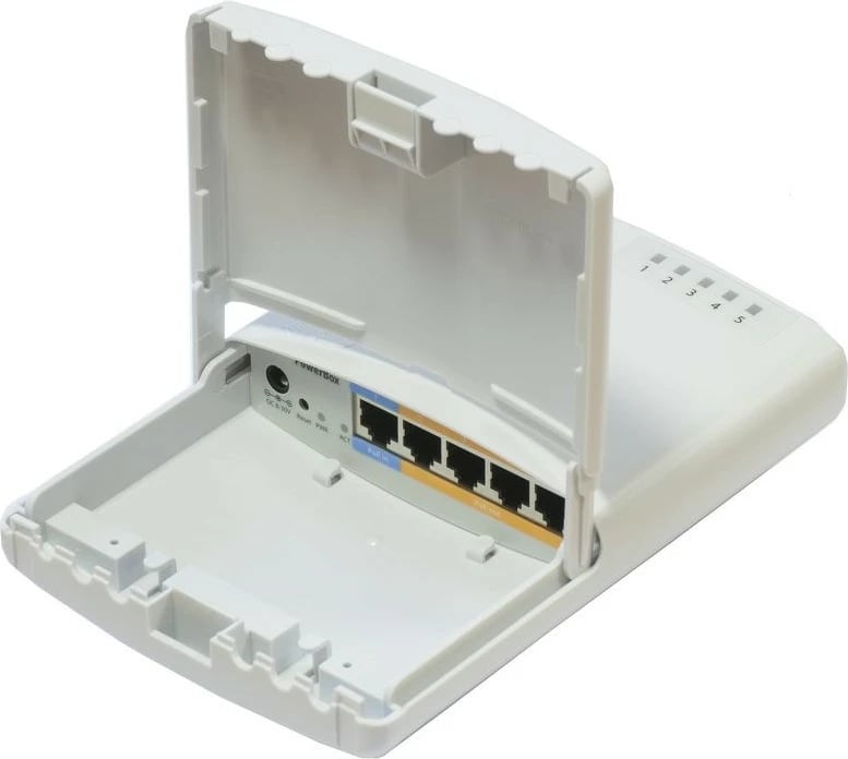 Router MikroTik PowerBox, Ethernet WAN, Fast Ethernet, Bardhë