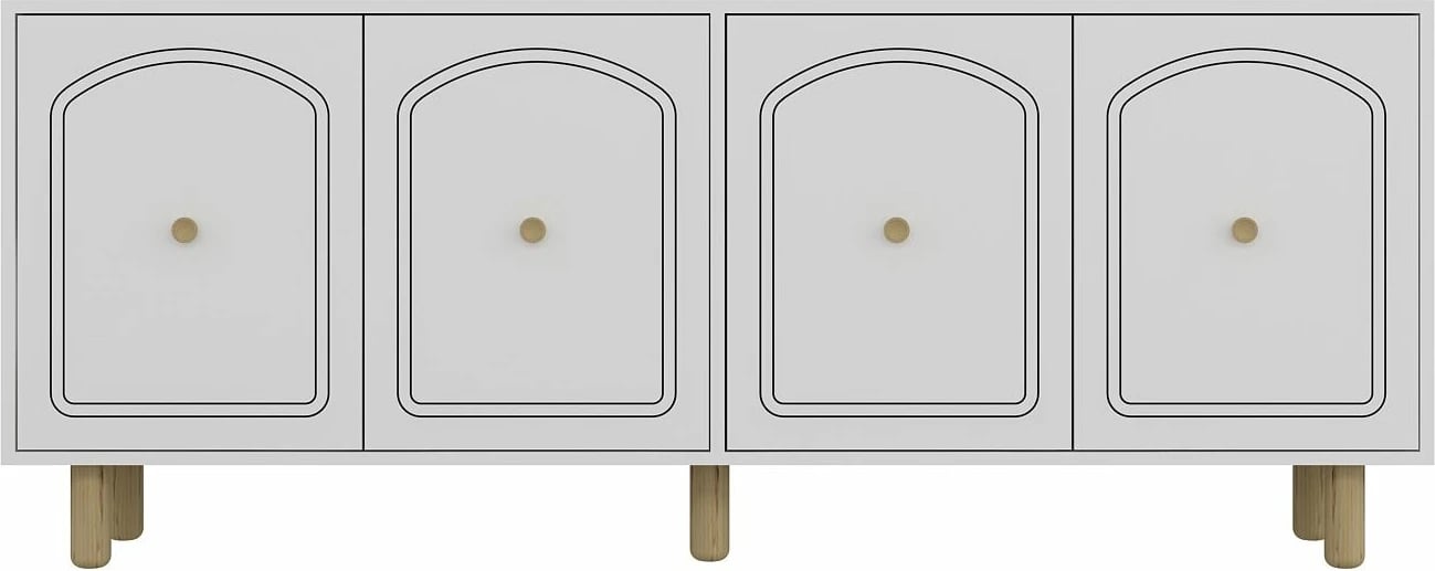 Konsolë Skye Decor, Hazal, e bardhë