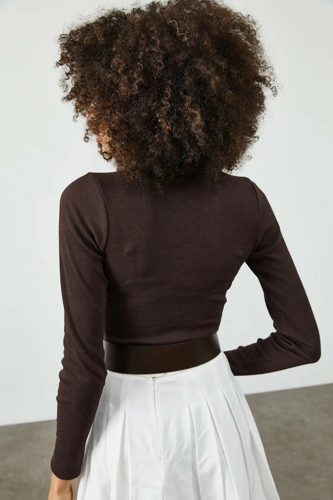 Bluzë për gra, ngjyrë kafe, Jumeon X2530