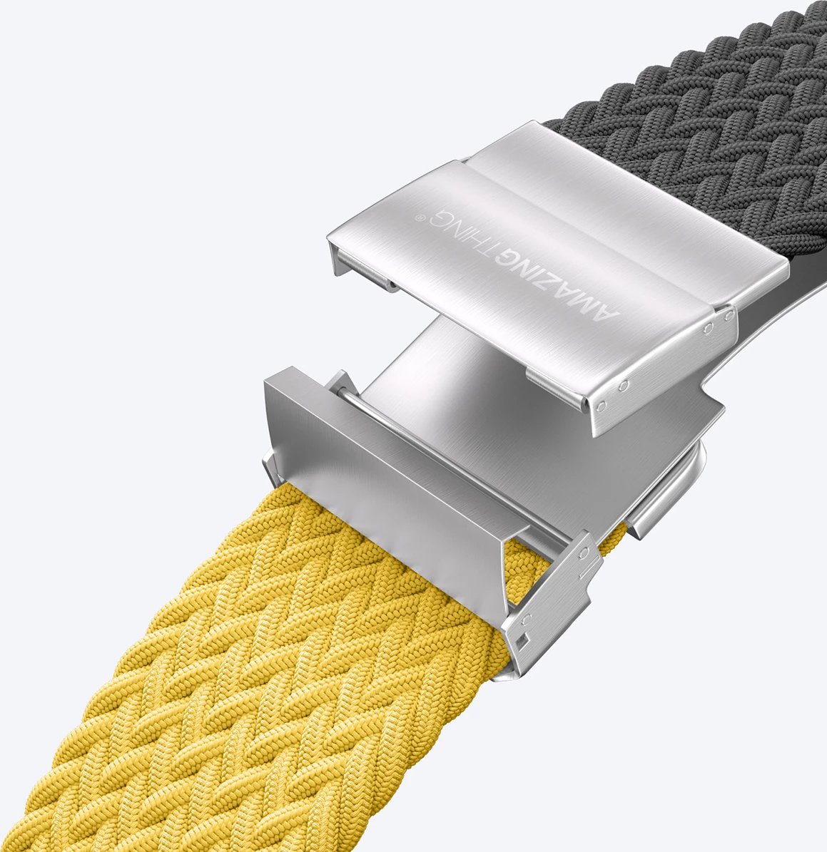 Set rripash AmazingThing Blend Band për Apple Watch 45/46/49mm, verdhë-e zezë/zezë