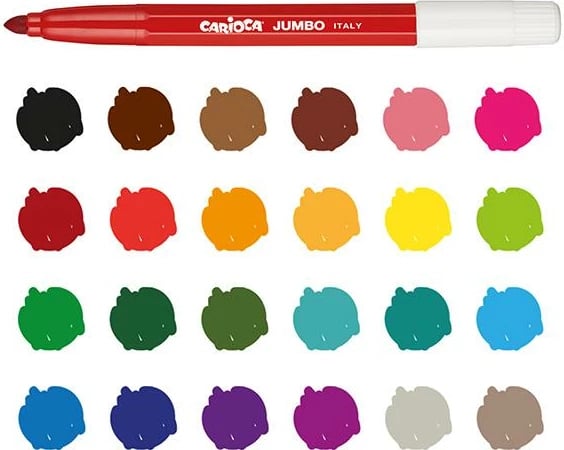 Markerë Jumbo Carioca 24 Ngjyra