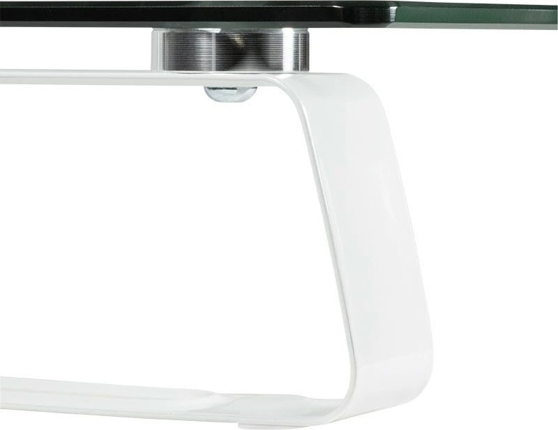 Mbajtës monitori LogiLink BP0027, xham, 560x210 mm, deri 20 kg, transparent/bardhë