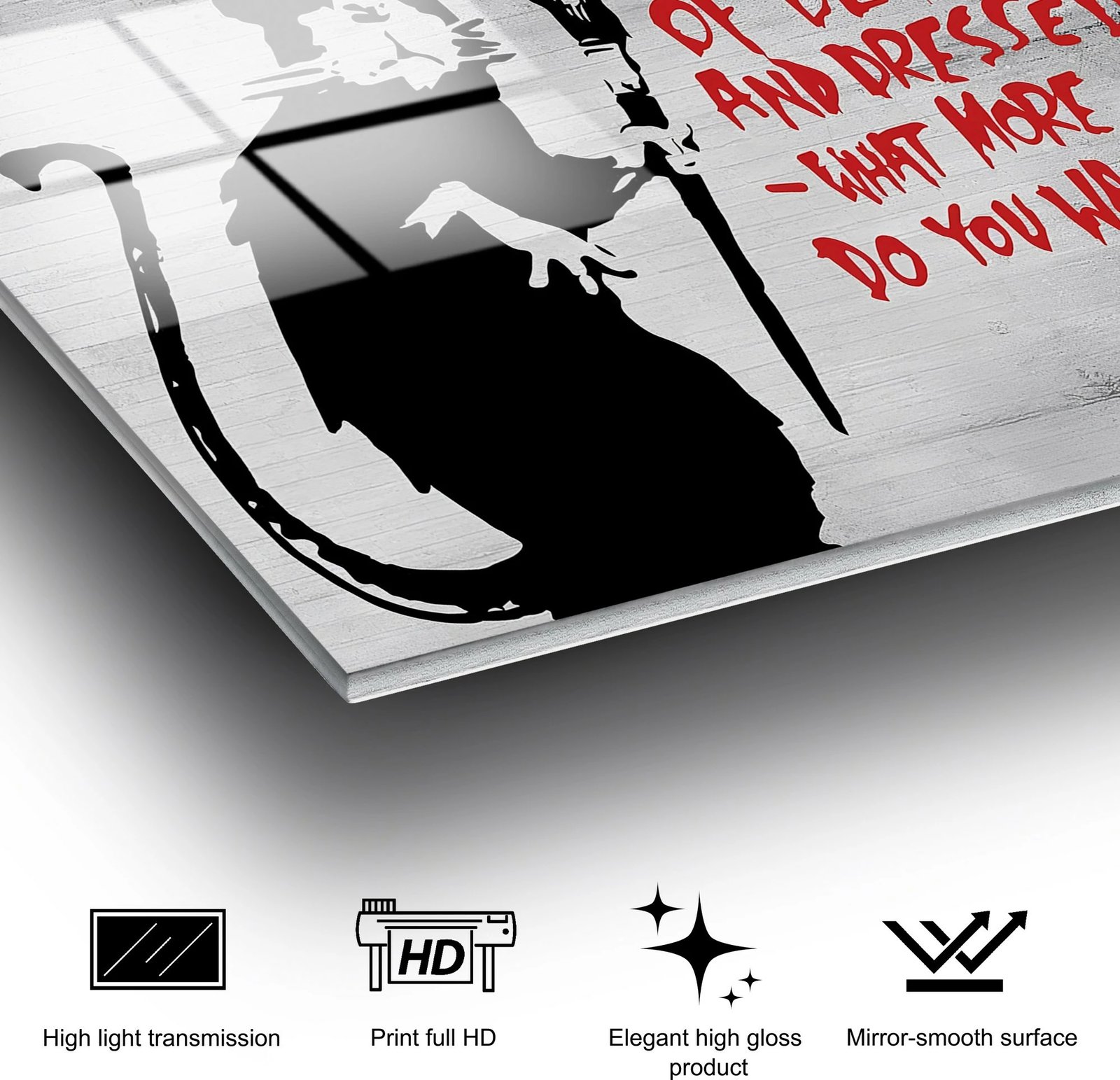 Pikturë dekorative prej xhami të temperuar, Wallity UV-035, 30x45cm