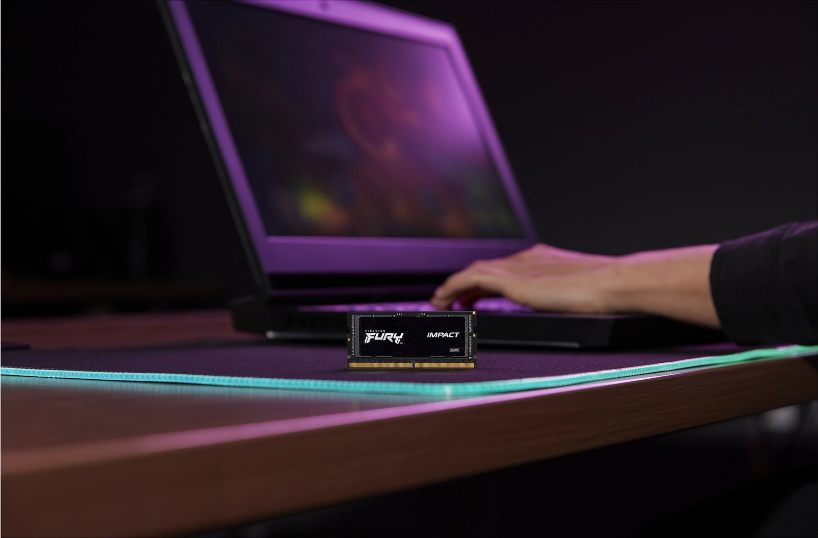 RAM Memorje Kingston FURY Impact 8GB DDR5 4800MT/s SO-DIMM e zezë