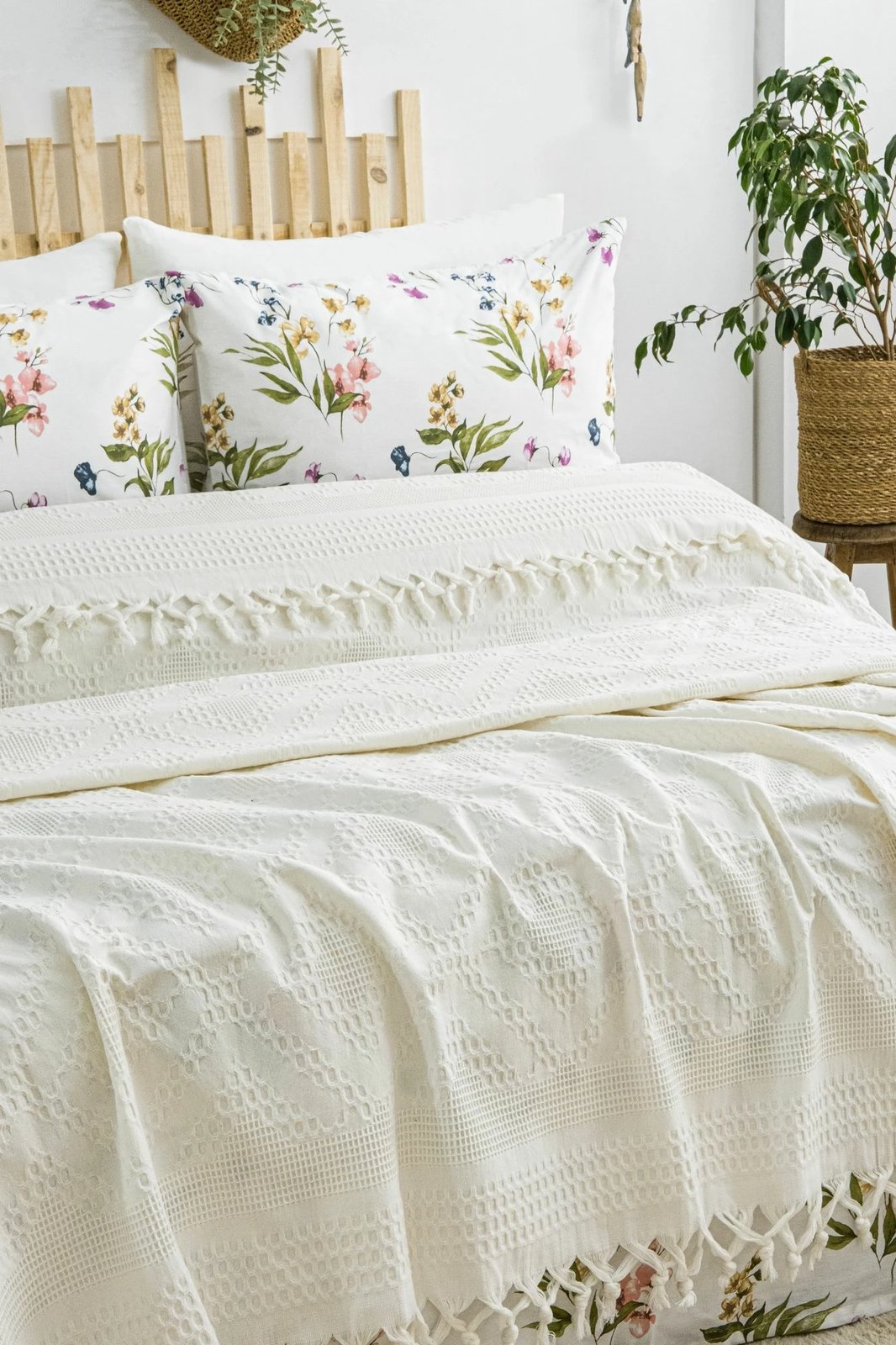 Set piké dopio, krem, L'essentiel