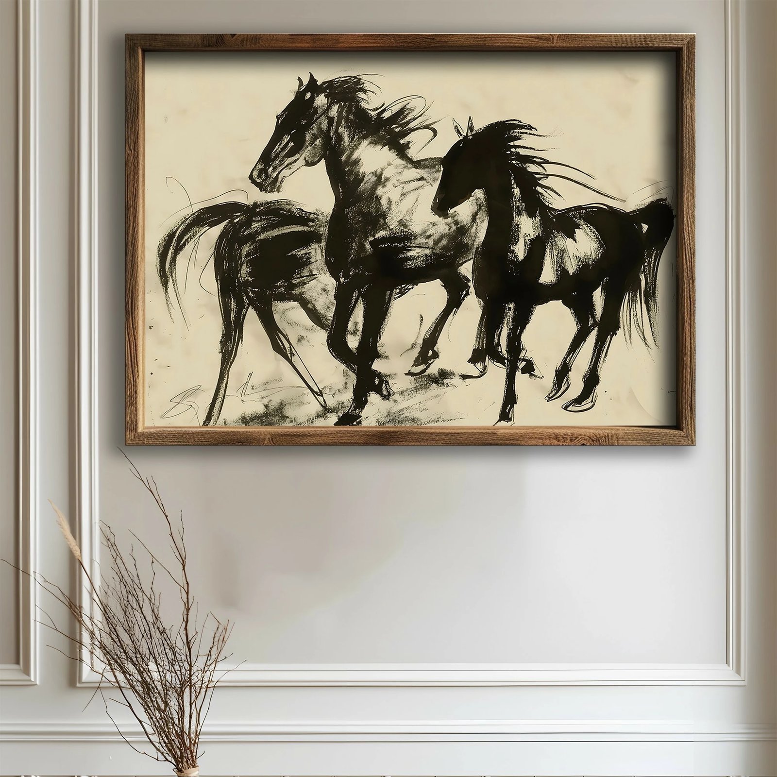 Pikturë dekorative me kornizë, MDF, shumëngjyrëshe, Wallity, GE167-L