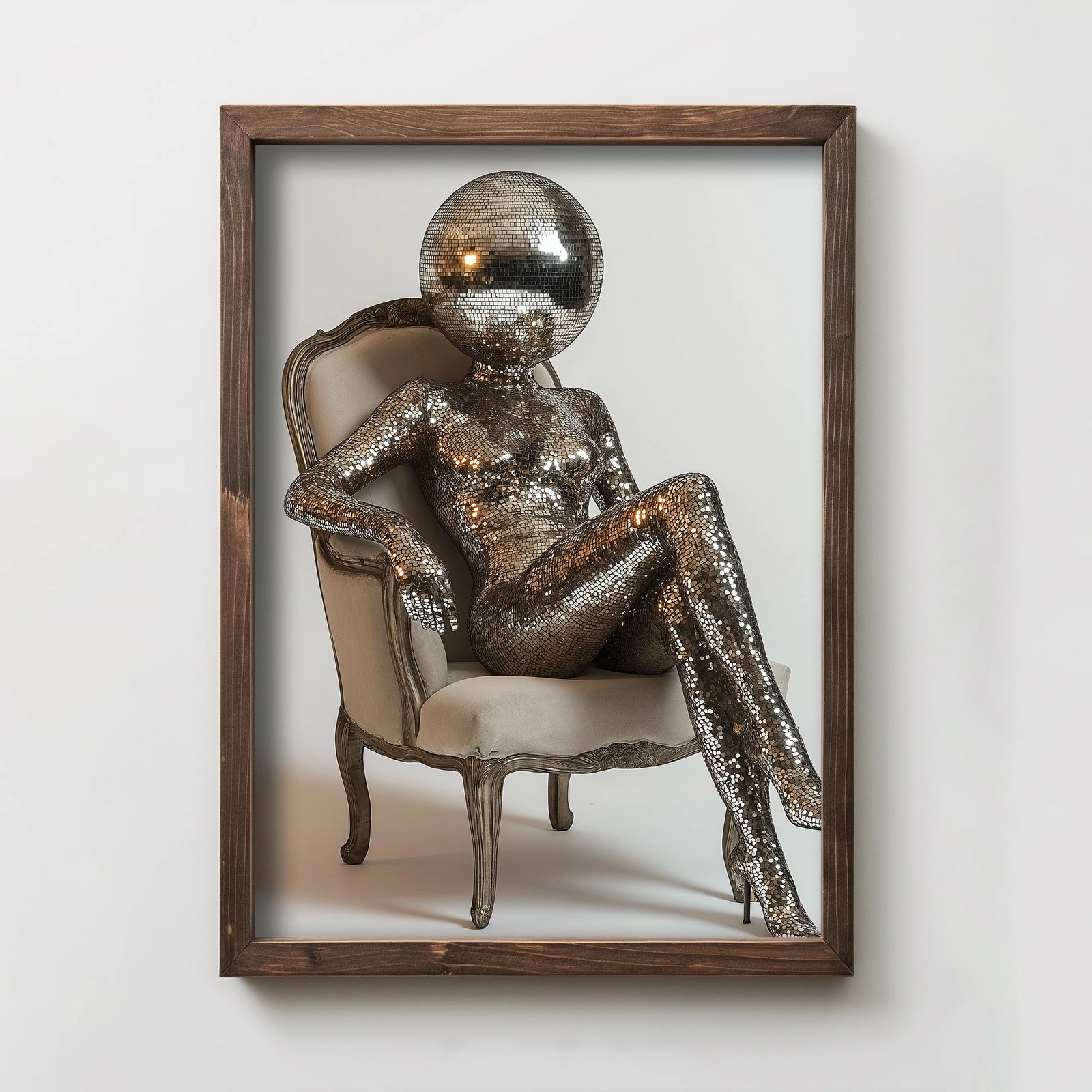 Pikturë dekorative me kornizë MDF, Wallity, TUN073-XL, shumëngjyrëshe, 50x70x3.5cm