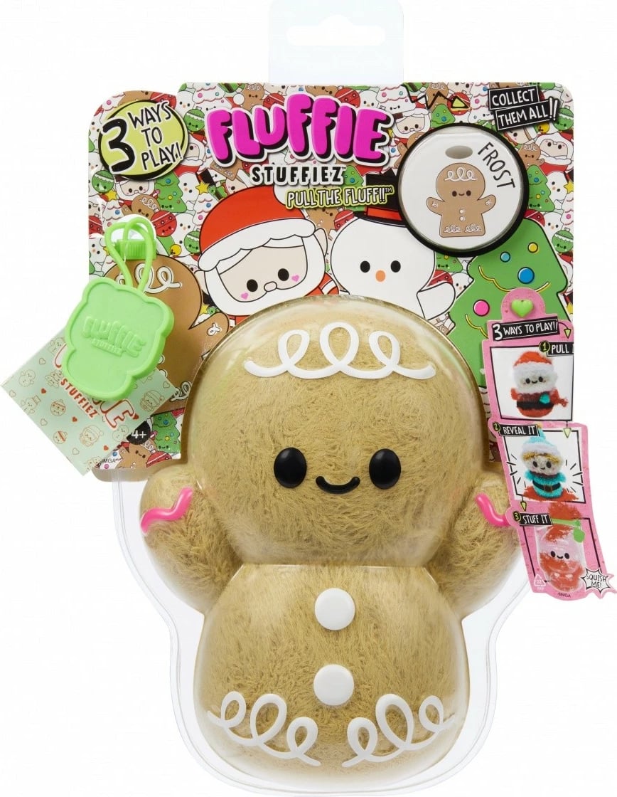 Lodër pelushi Fluffie Stuffiez Gingerbread, 10", multikolor