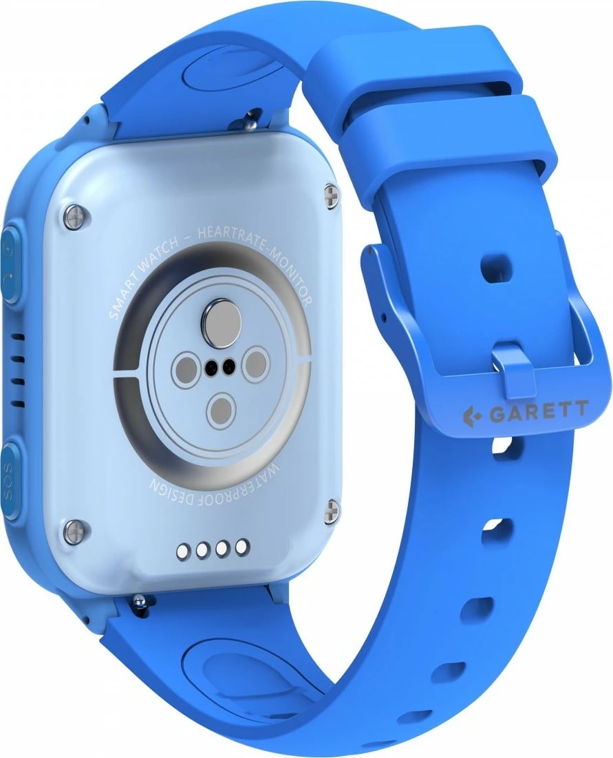 Smartwatch, Garett Kids Vibe 4G, 1.78'' AMOLED 368x448, 4G nanoSIM, IP67, kamera, blue