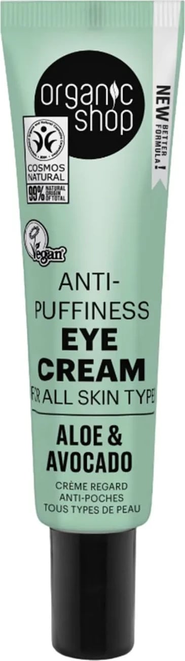 Krem për sy uniseks Organic Shop Aloe & Avocado 30ml