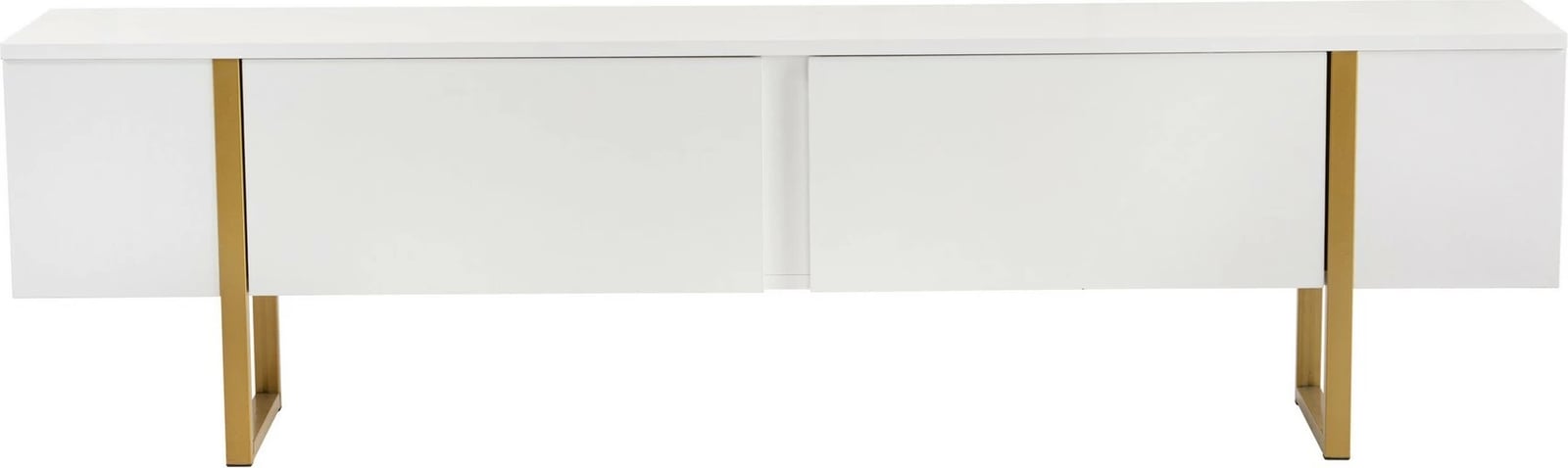 Komodë TV Nordure, Serenity, e bardhë dhe ari