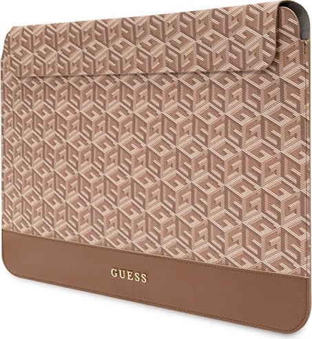 Mbështjellës laptopi Guess GCube Stripe, 16", Kafe