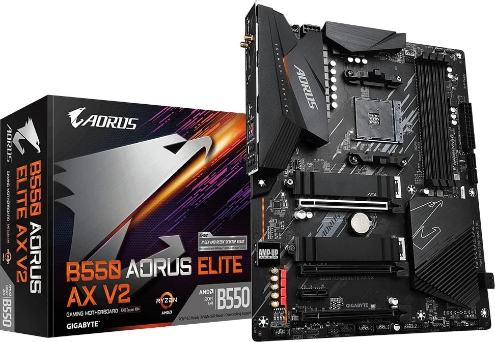Pllakë amë GIGABYTE B550 AORUS Elite AX, AMD B550