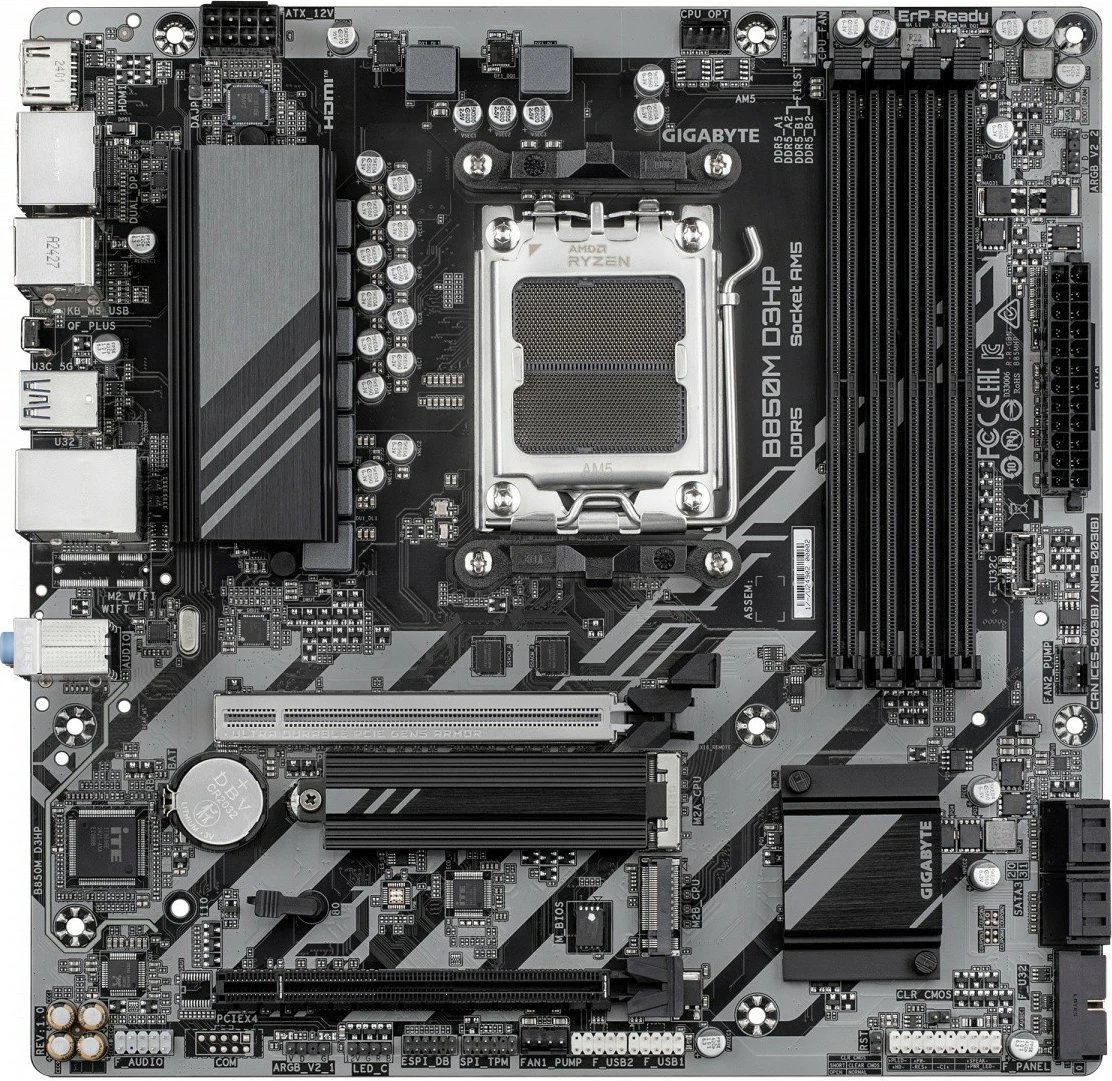 Pllakë amë Gigabyte B850M D3HP, Socket AM5, micro ATX