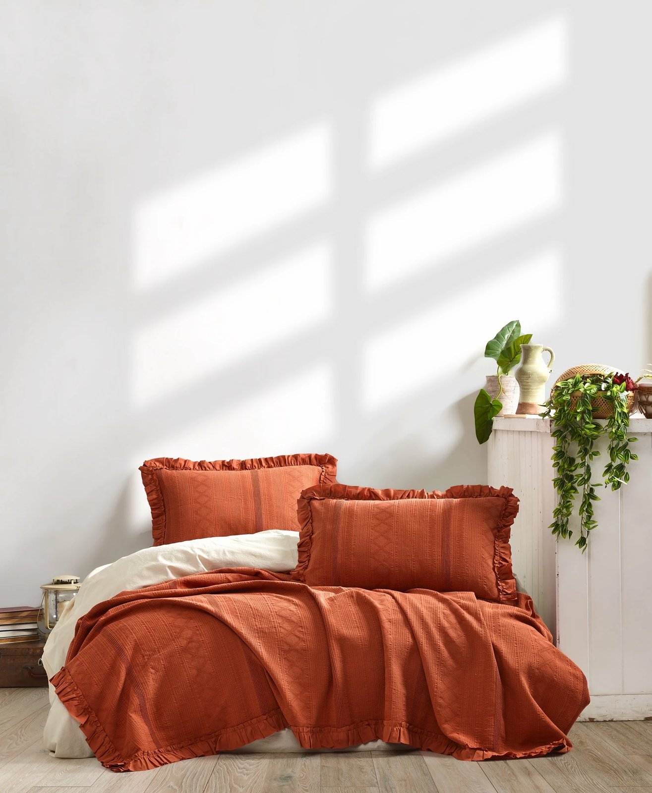 Set piké dopio, Tziana, ngjyrë e kuqe tjegulle