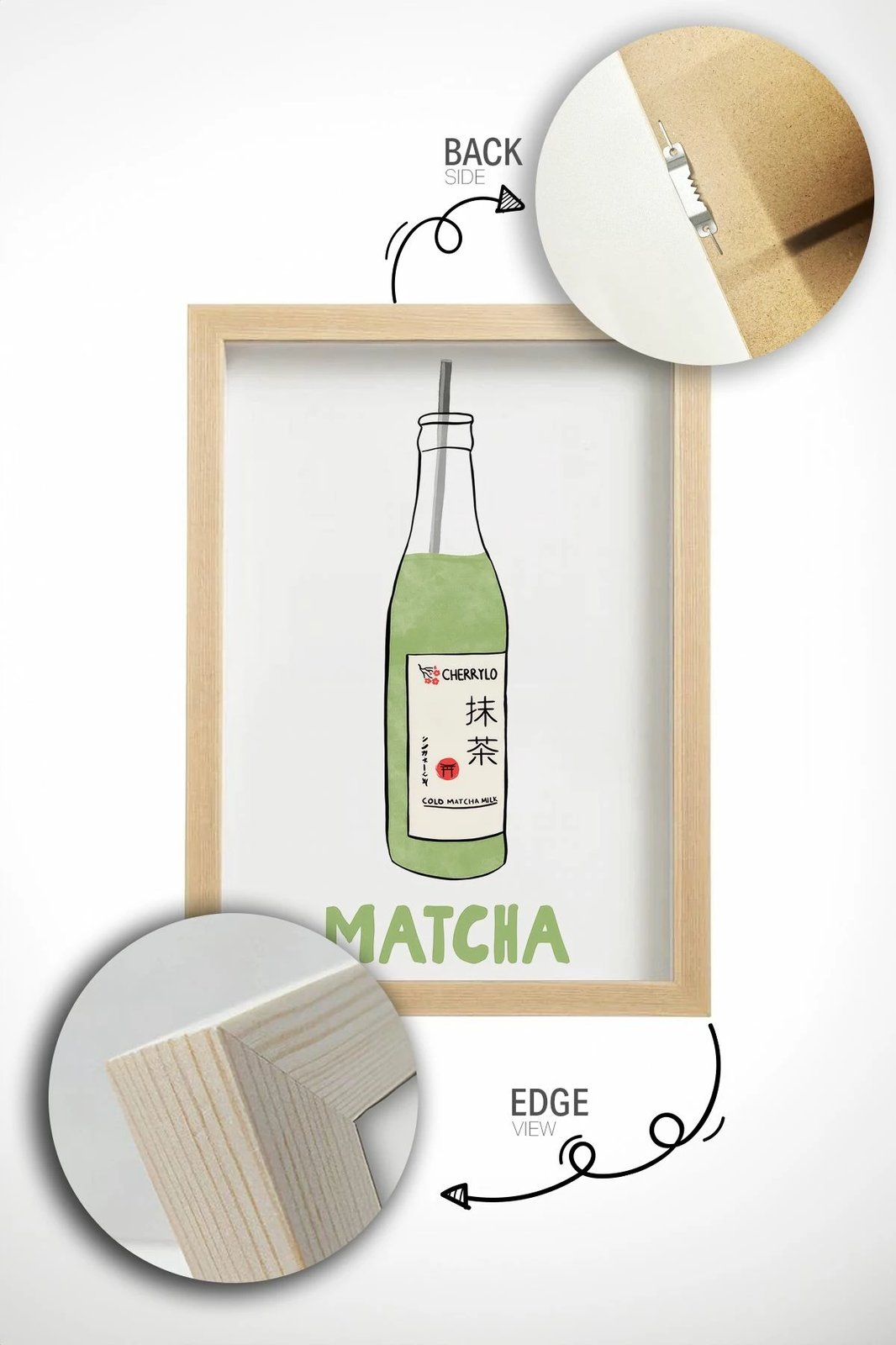 Pikturë dekorative me kornizë, Wallity, Lmnmdl25, shumëngjyrëshe, 33x48cm