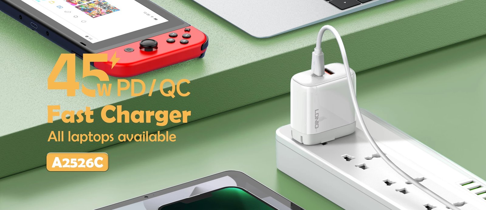 Karikues LDNIO A2526C (Bardhë)