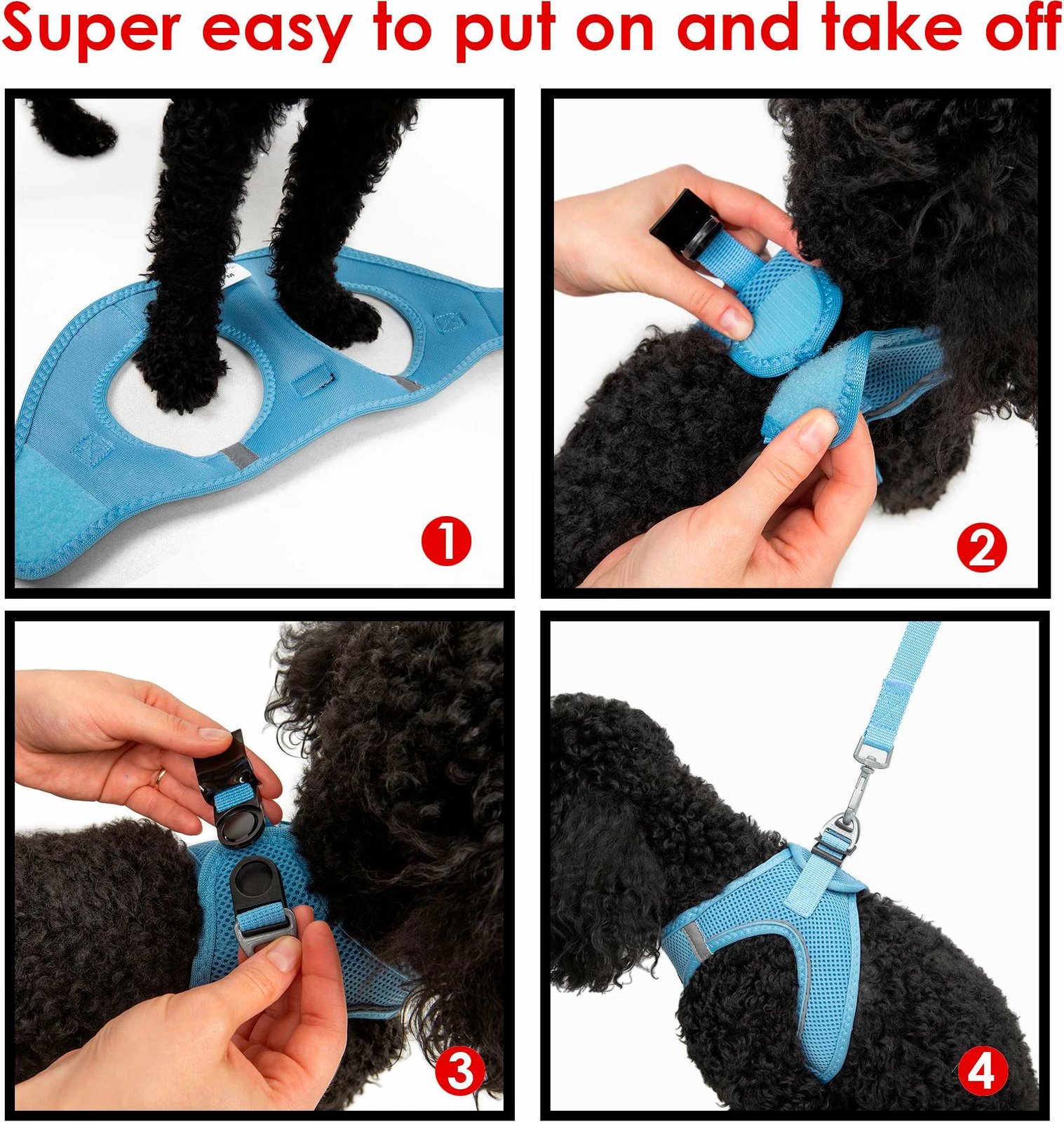 Parzmore për qen, Air-Mesh, ngjyrë kaltër, Paws & Whiskers