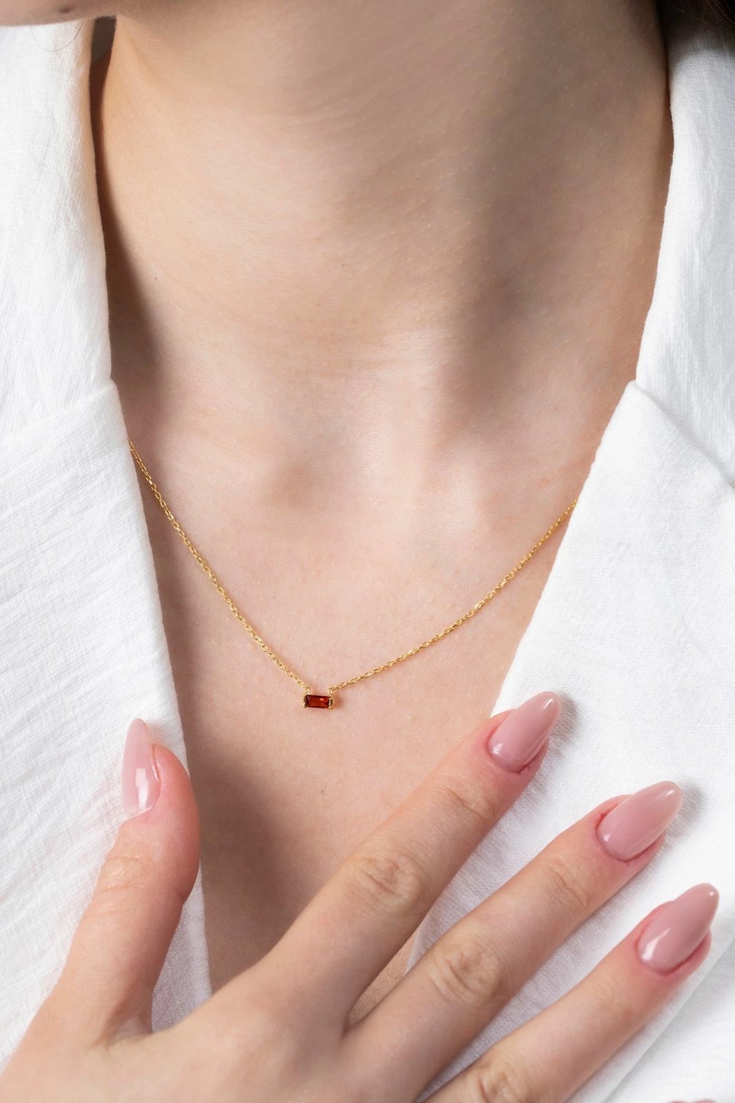 Varëse argjendi me gur portokalli, Elika Silver, TFNY65236