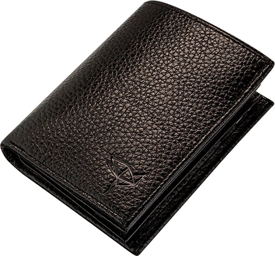 Portofol për burra, lëkurë e zezë, Zoozie Bags, Gomez