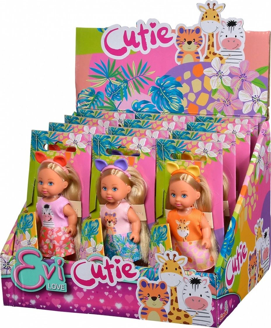 Kukull Evi Love Simba 12cm, 3 lloje të ndryshme, set 12 copë