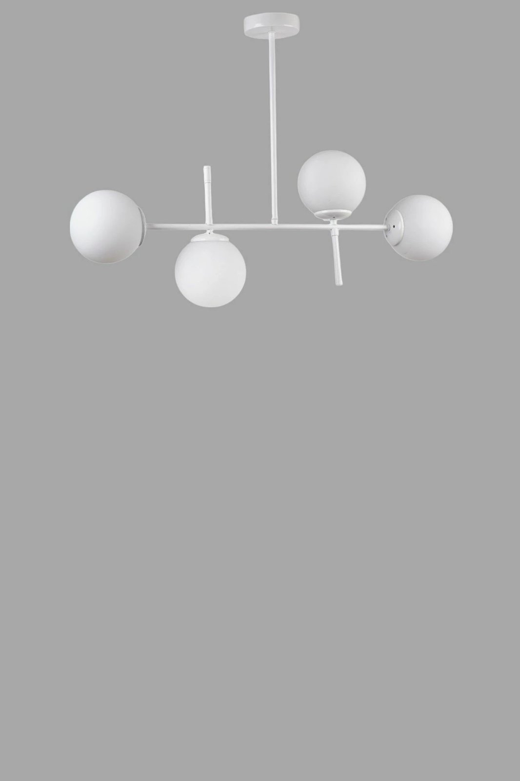 Llambë tavani Opviq, 8990-2, metal dhe xham, e bardhë