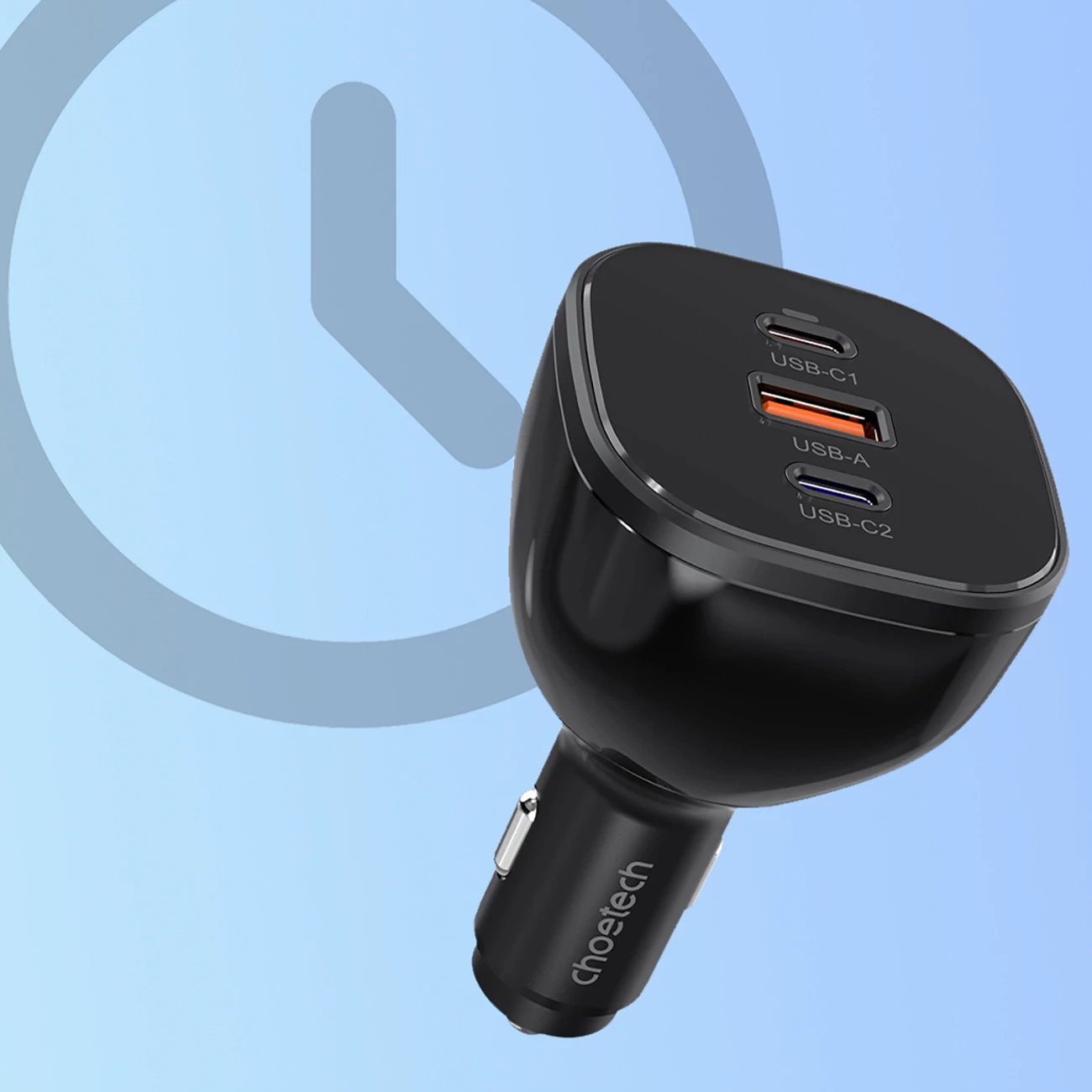 Karikues veture Choetech TC0024, 160W, 2x USB-C PD 3.1, 1x USB-A, i zi
