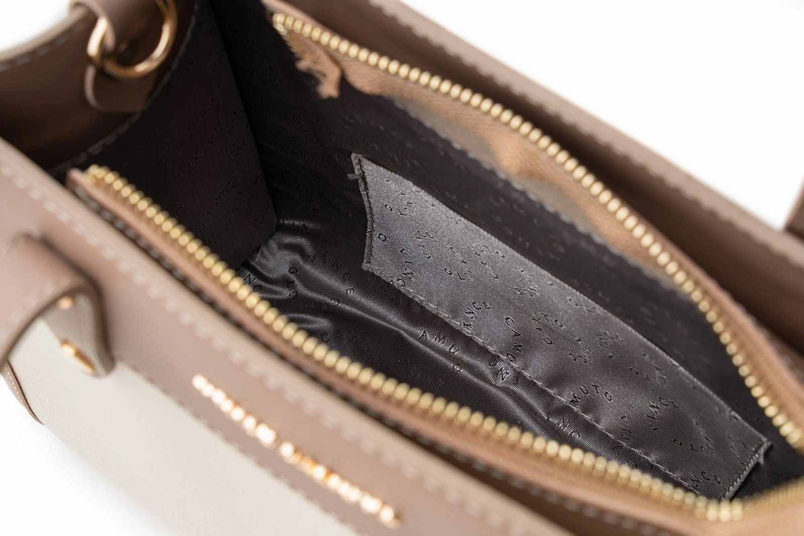 Çantë tote Cortona, ngjyrë krem dhe mink, Vince Camuto