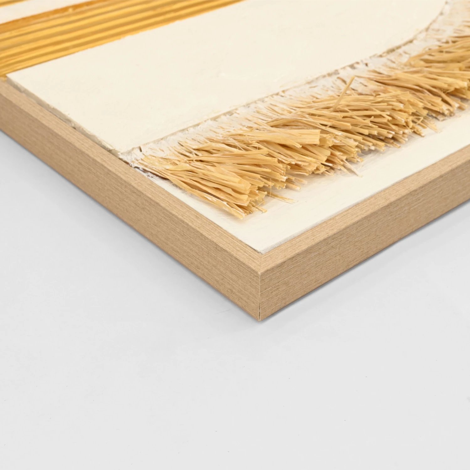 Pikturë muri 3D FH4537.01 me kornizë PS ngjyrë bezhë-kanavacë e bardhë-dorëpunuar 80x3.5x120 cm