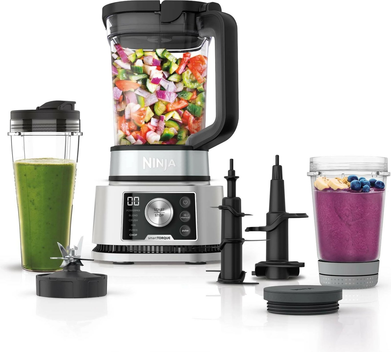 Blender tavoline Ninja CB350EU, 2.1 L, 1200 W, argjendtë
