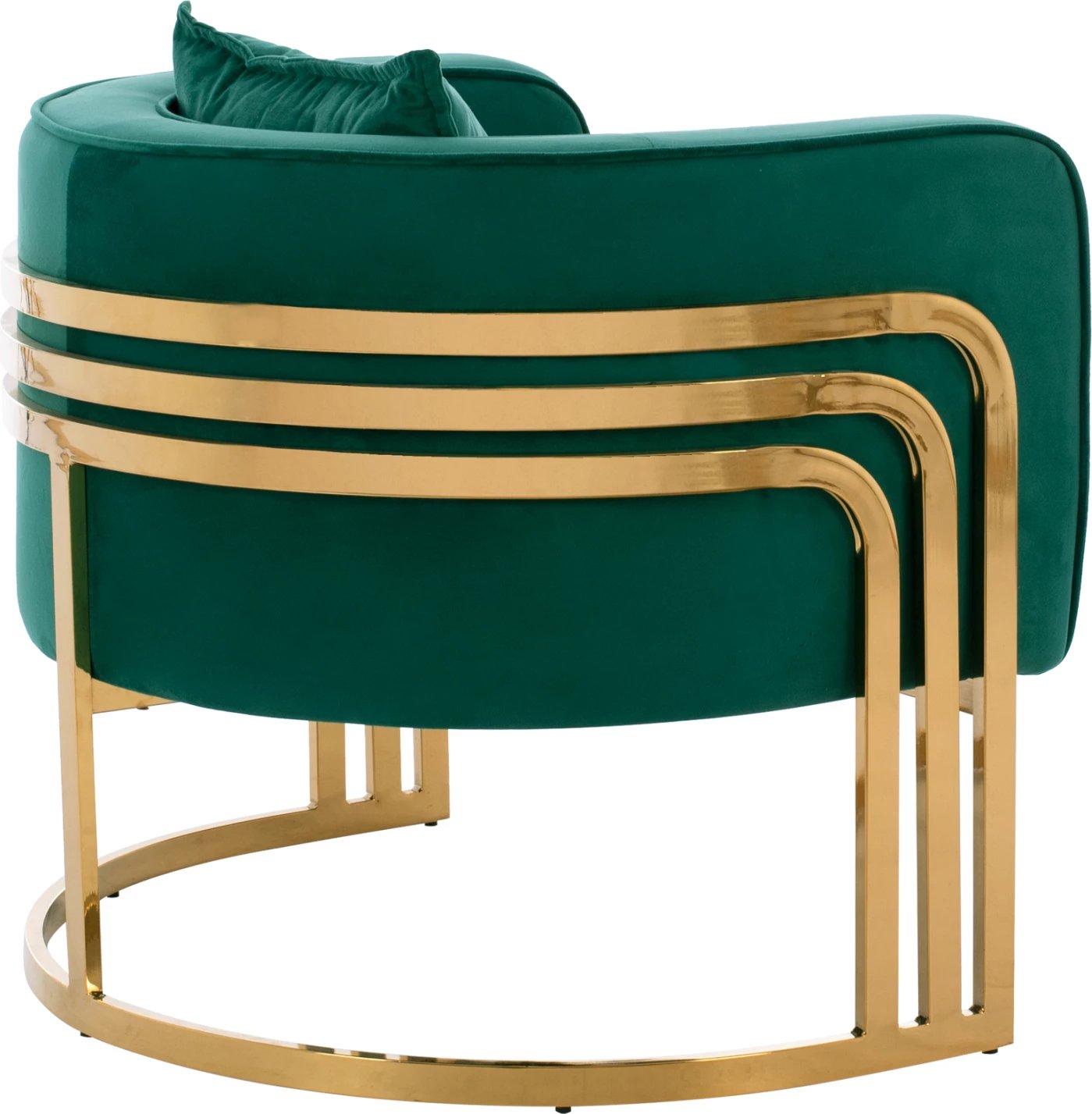 Karrige TIANA me kornizë metali të artë dhe shpinë të ulët, FH8738.03