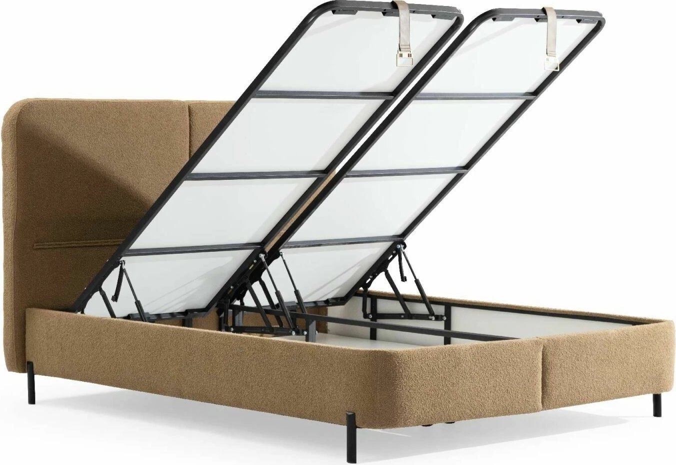 Bazë dhe shpinore krevati dopio, ngjyrë portokalli, Skye Decor, 150x200 cm