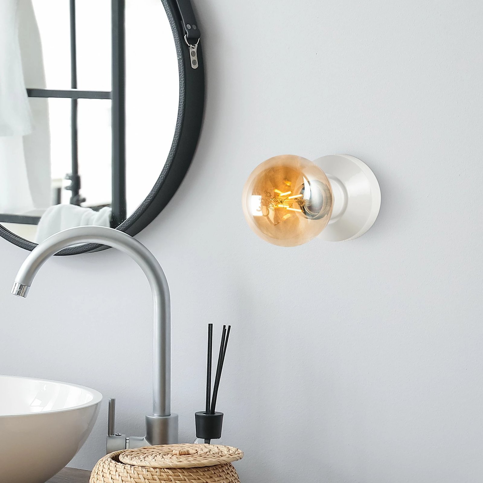 Llambë muri Opviq, Spot, ngjyrë krem, 10x8x10cm