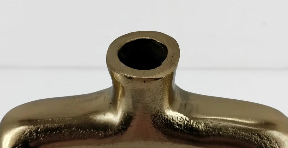 Vazo dekorative NAZAR, alumin, ngjyrë ari, 26x8x42cm