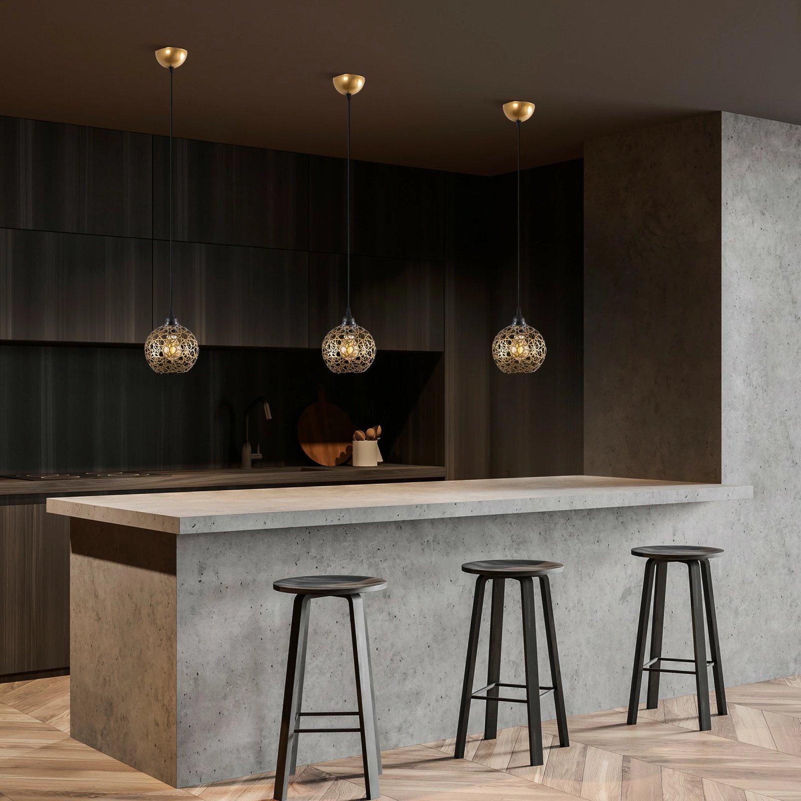 Llambë tavani Opviq Selcuklu, ngjyrë ari, MR-788-1 Llambë tavani Opviq Selcuklu, ngjyrë ari, MR-788-1