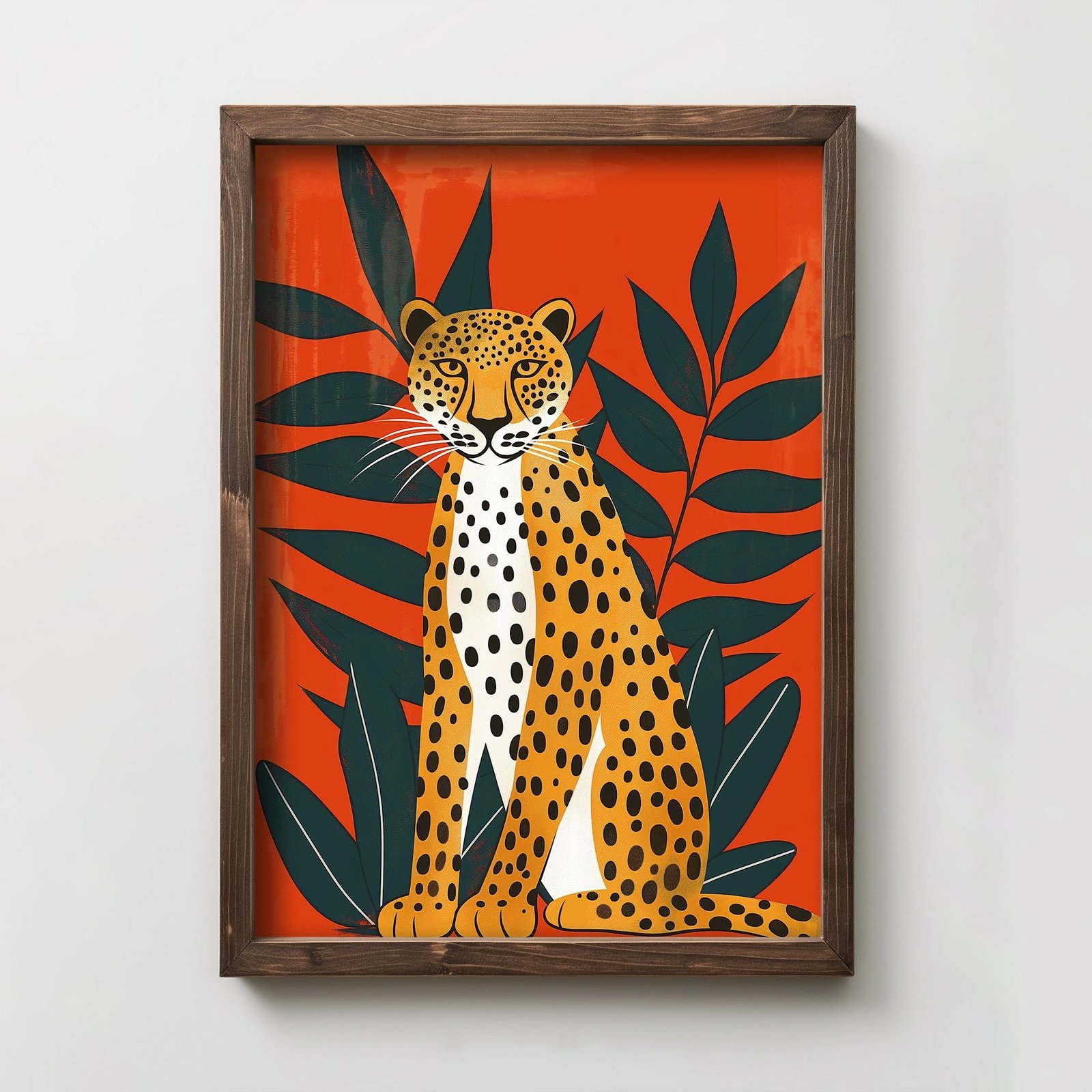 Pikturë dekorative me kornizë, MDF, shumëngjyrëshe, TUN057-L