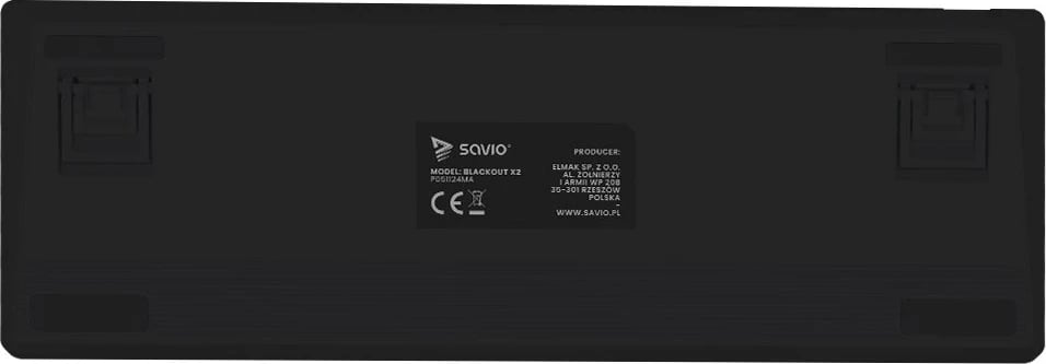 Tastierë mekanike gaming SAVIO BLACKOUT X2 Blue, 60%, RGB, QWERTY US, e zezë