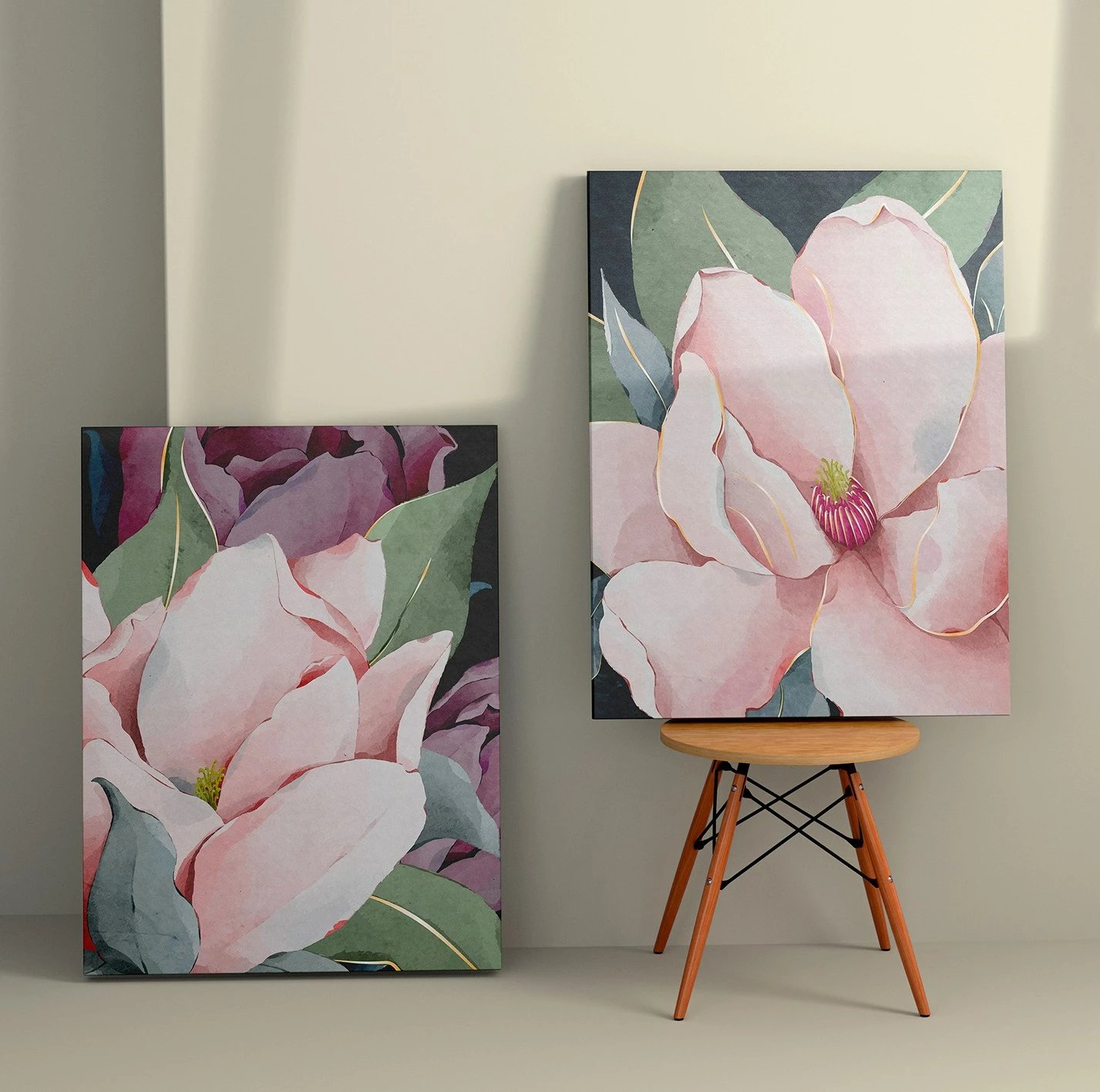 Pikturë dekorative në kanavacë (2 copë), Wallity, 2KNV4353, 50x70