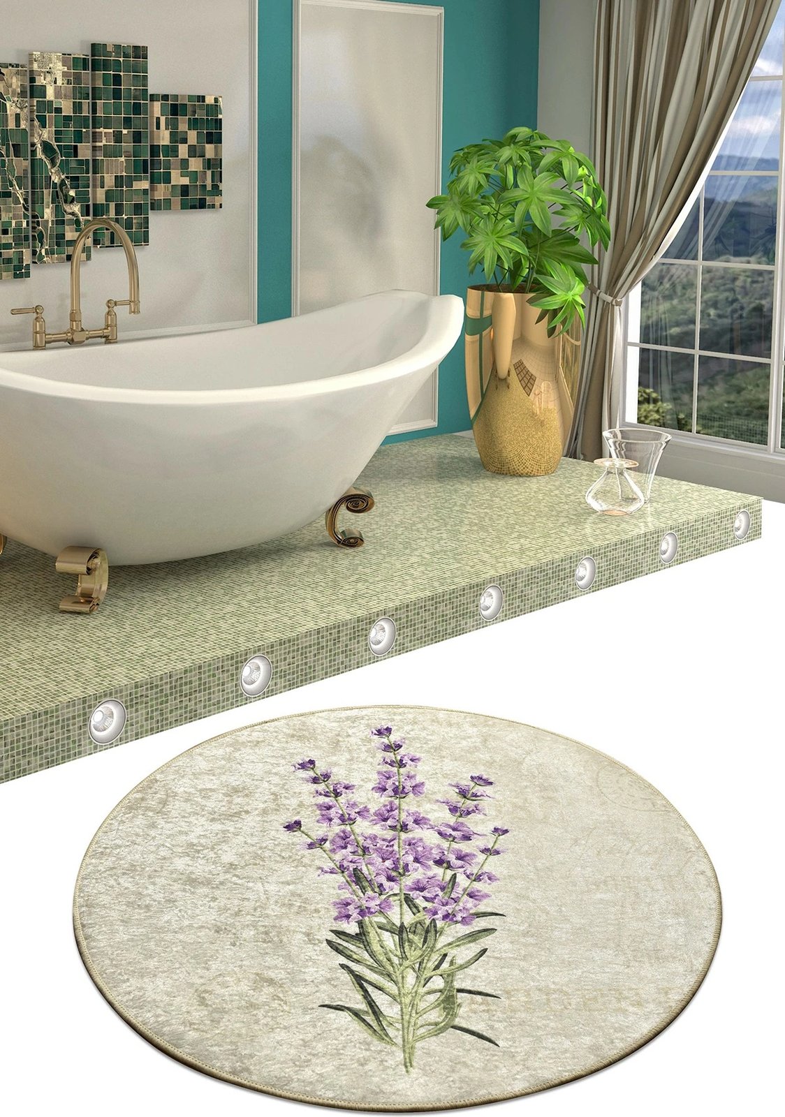 Tapet banje Mijölnir, ngjyrë livando, Djt