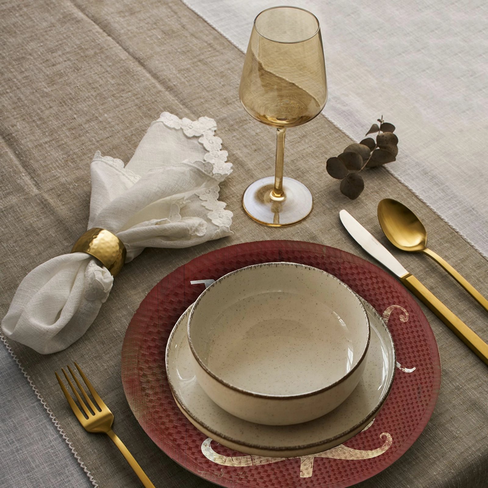 Set nënshtrues tavoline Hermia Concept, shumëngjyrësh, 2320Supla, 4 copë